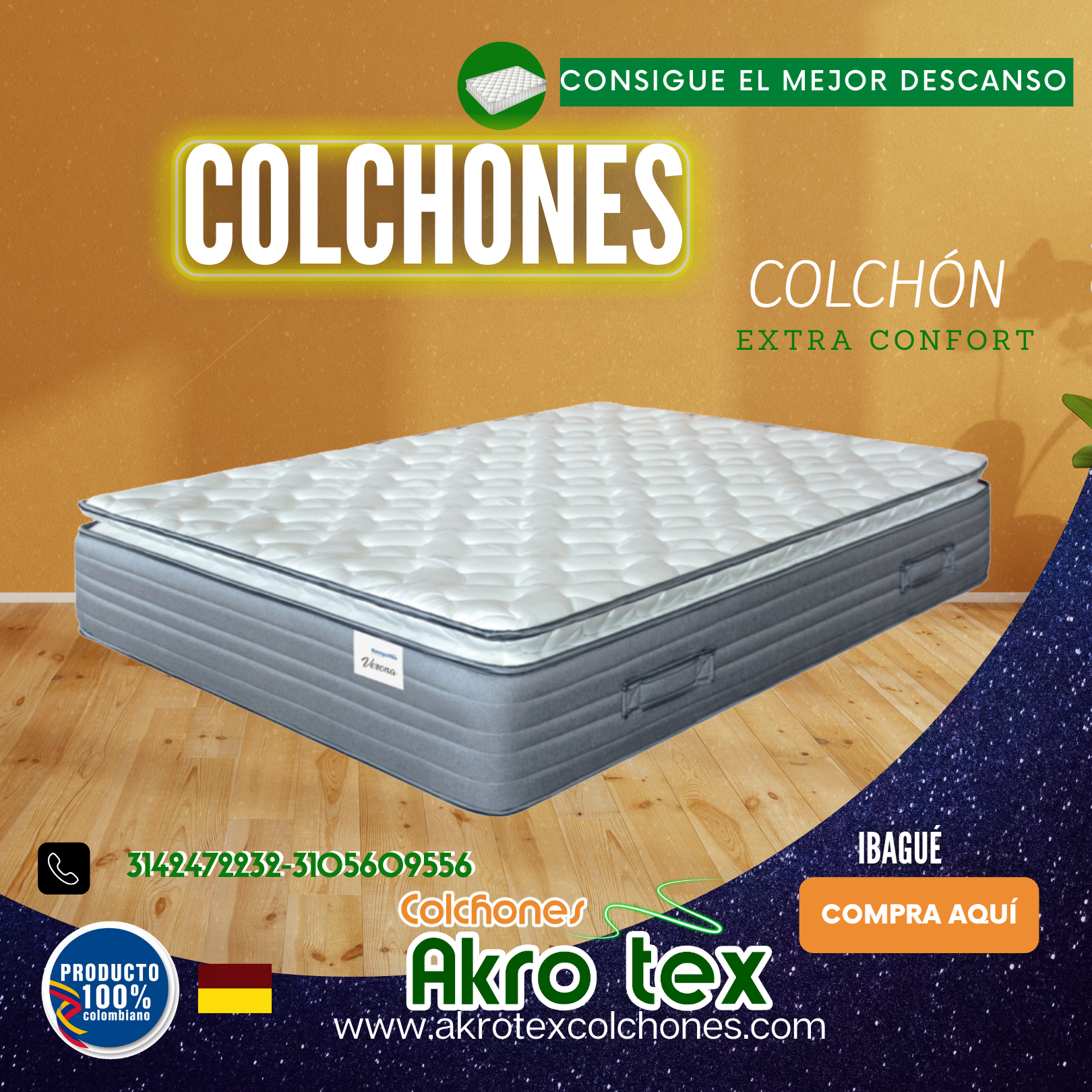 Colchones Sencillos 100cm x 190cm