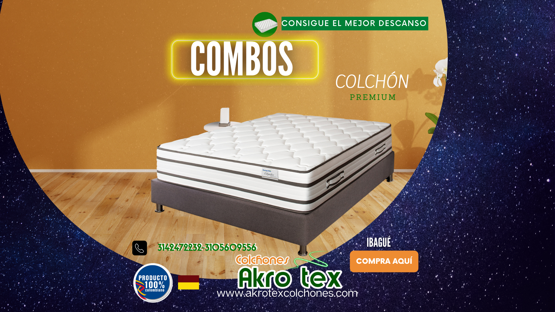 Combo 120X190 Semidoble