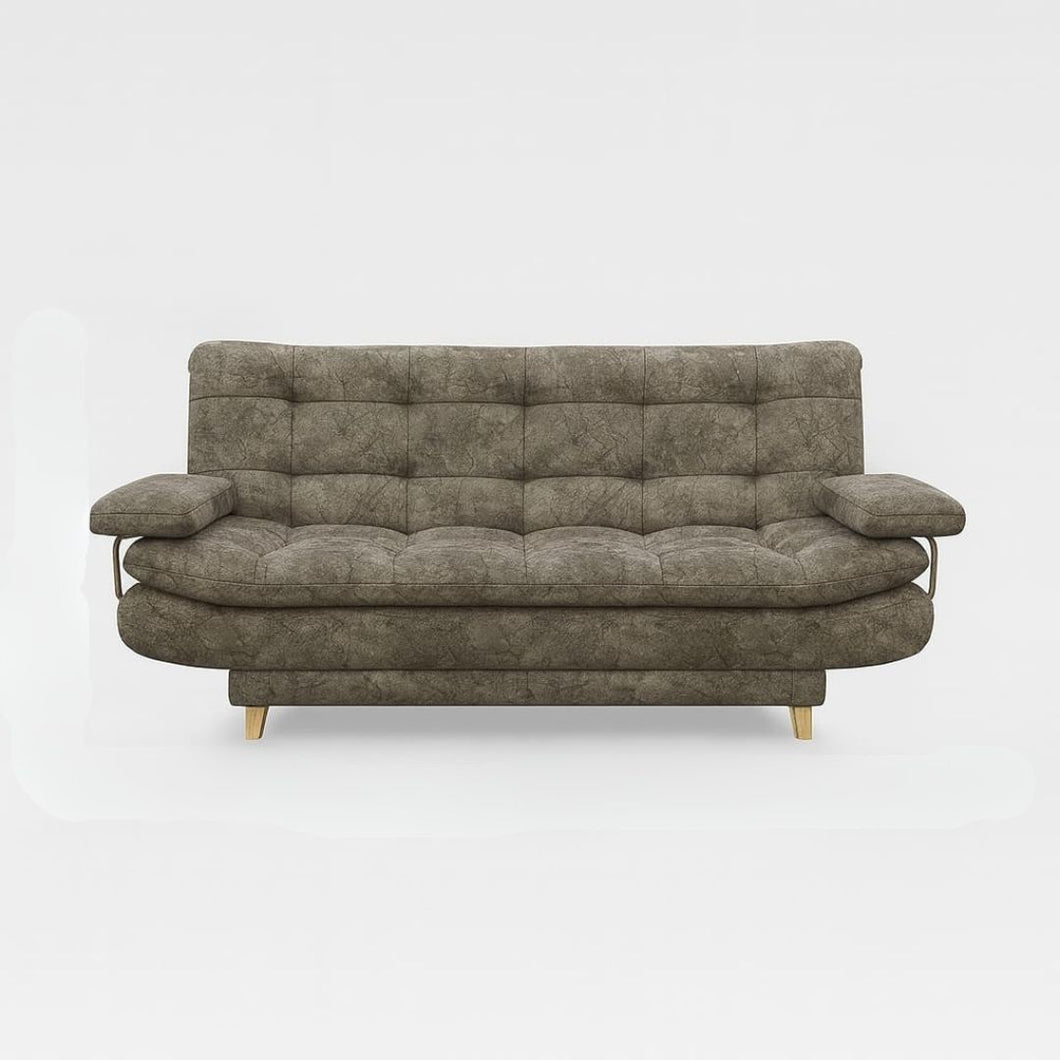 Sofá Cama Gris 180x115 -3 posiciones Con Brazos