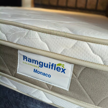 Cargar imagen en el visor de la galería, Combo completo Colchon 120x190 Colchón +Base Cama+Cabecero Doble Pillow Mónaco
