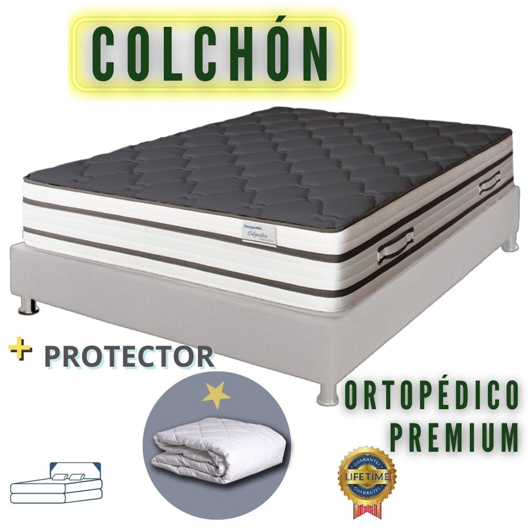 COLCHÓN 140X190 PREMIUM DOBLE PILLOW+PROTECTOR