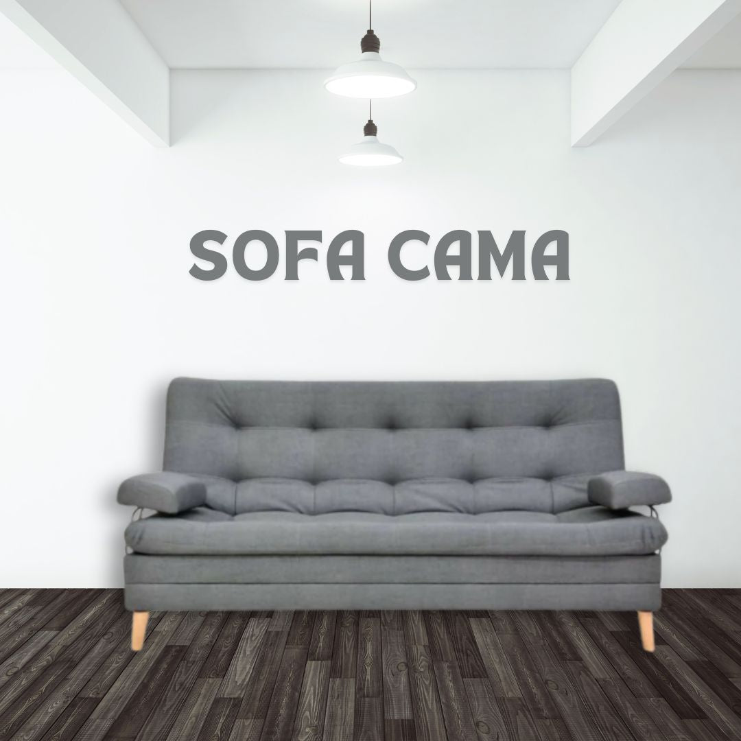 Sofá Cama 180x120 -3 posiciones Patas de Madera