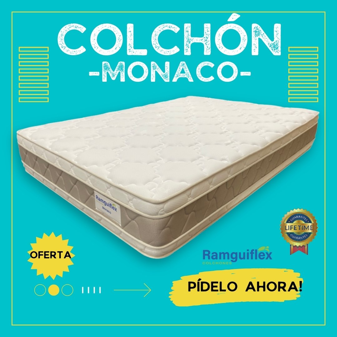 Colchón 140x190 Doble Pillow Mónaco