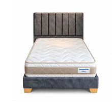 Cargar imagen en el visor de la galería, Combo completo Colchon 120x190 Colchón +Base Cama+Cabecero Doble Pillow Mónaco
