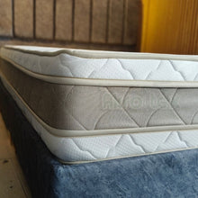 Cargar imagen en el visor de la galería, Combo completo Colchon 120x190 Colchón +Base Cama+Cabecero Doble Pillow Mónaco
