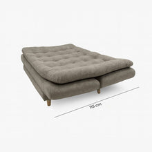 Cargar imagen en el visor de la galería, Sofá Cama Gris 180x115 -3 posiciones Con Brazos

