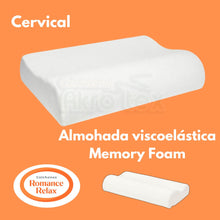 Cargar imagen en el visor de la galería, Almohada Cerv1caI  Ultra Confort Memory Foam 60X40CM  Romance Relax
