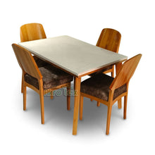 Cargar imagen en el visor de la galería, COMEDOR 4 PUESTOS EN CEDRO Mesa blanca
