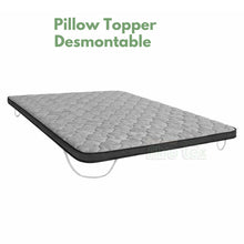Cargar imagen en el visor de la galería, Pillow Topper 140x190cm   Desmontable – Confort Superior para tu Descanso
