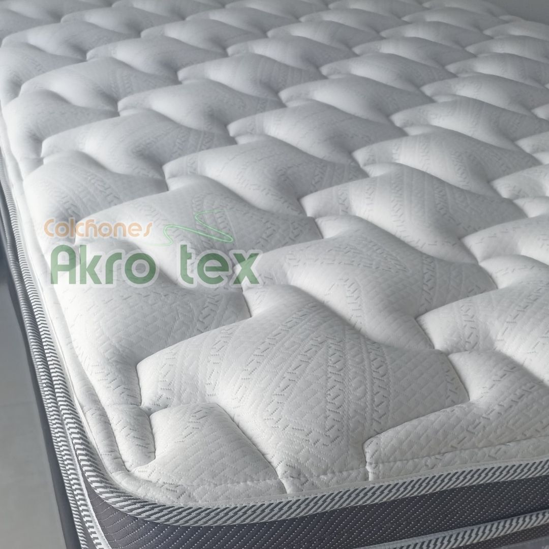 COMBO 140X190x33cm Milan  RESORTADO Pocket pillow+BASE CAMA