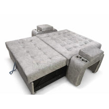 Cargar imagen en el visor de la galería, Sofá Cama  multifuncional carro 120cm x 190cm+ puff auxiliares
