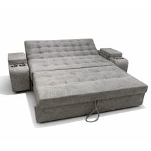 Cargar imagen en el visor de la galería, Sofá Cama  multifuncional carro 120cm x 190cm+ puff auxiliares
