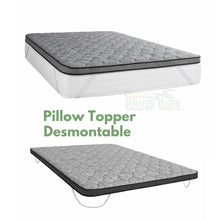 Cargar imagen en el visor de la galería, Pillow Topper 140x190cm   Desmontable – Confort Superior para tu Descanso
