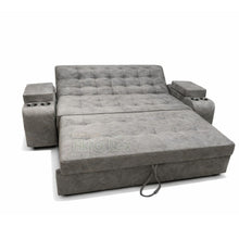 Cargar imagen en el visor de la galería, Sofá Cama  multifuncional carro 120cm x 190cm+ puff auxiliares
