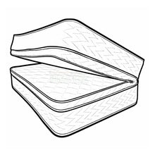 Cargar imagen en el visor de la galería, Colchón Pillow King 2x2 x38 0rthopedic Tipo Libro
