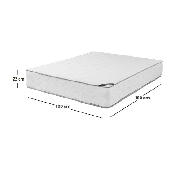 Colchón 100x190 Resortado EcoFlex 5 estrellas + Almohada