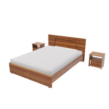 Cargar imagen en el visor de la galería, Cama Doble (140 cm) + 2 Mesas de Noche Caramelo
