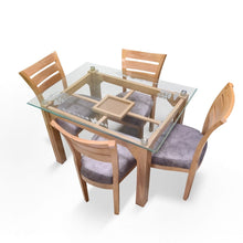 Cargar imagen en el visor de la galería, COMEDOR 4 PUESTOS EN FLOR MORADO 12 MM REF 1
