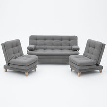 Cargar imagen en el visor de la galería, Sala Milán Reclinable Gris
