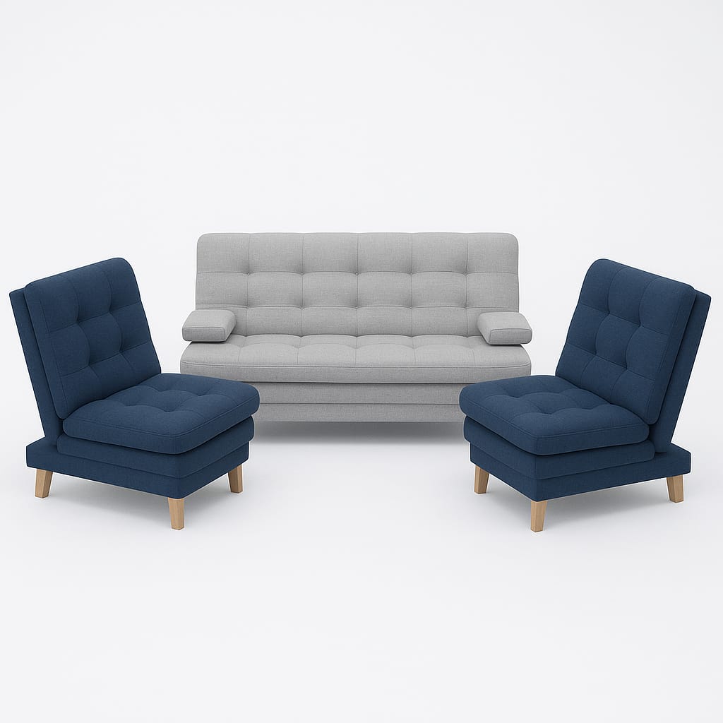 Sala Milán Reclinable- Gris & Azul