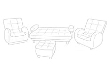 Cargar imagen en el visor de la galería, Sala huevo reclinable con sofá cama 180x115cm-Tono Turquesa &amp; Gris claro
