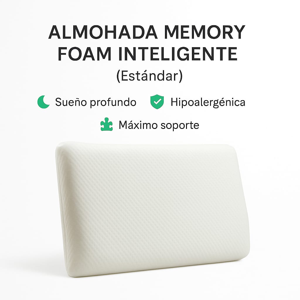 Almohada SOÑAR® Estándar Memory Foam 60×40×13cm