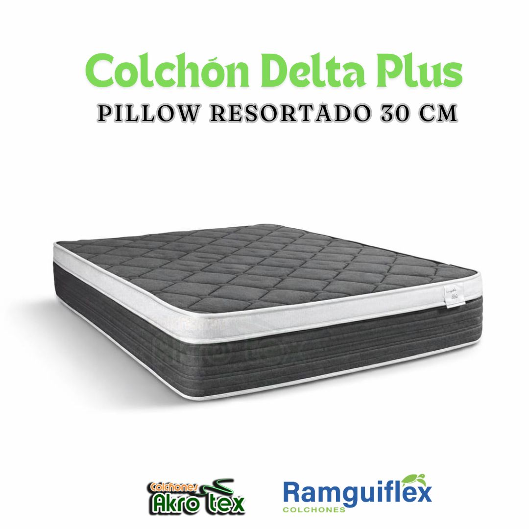 Colchón 140x190 Delta PLUS Resortado Pillow