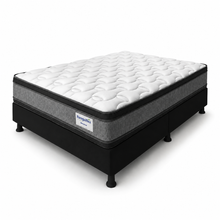 Cargar imagen en el visor de la galería, Combo Colchón Bi-Confort Pillow 140x190x 33 Cm + Base Cama+PROTECTOR
