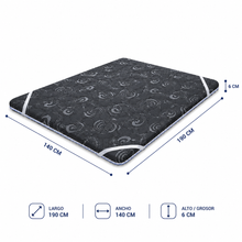 Cargar imagen en el visor de la galería, Pillow suaviazante para colchon 140x190cm   – Confort Superior para tu Descanso
