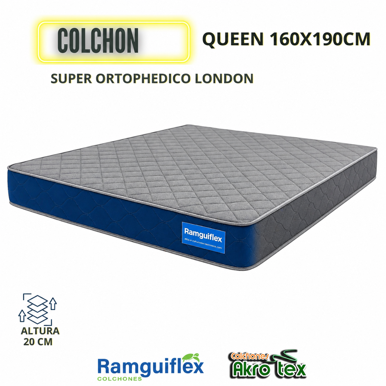 Colchón 160x190 Queen Super Ortophedic0