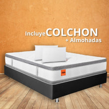 Cargar imagen en el visor de la galería, COLCHON 140X190x34cm Orth0pedic Power Platinium Doble pillow Romance Relax
