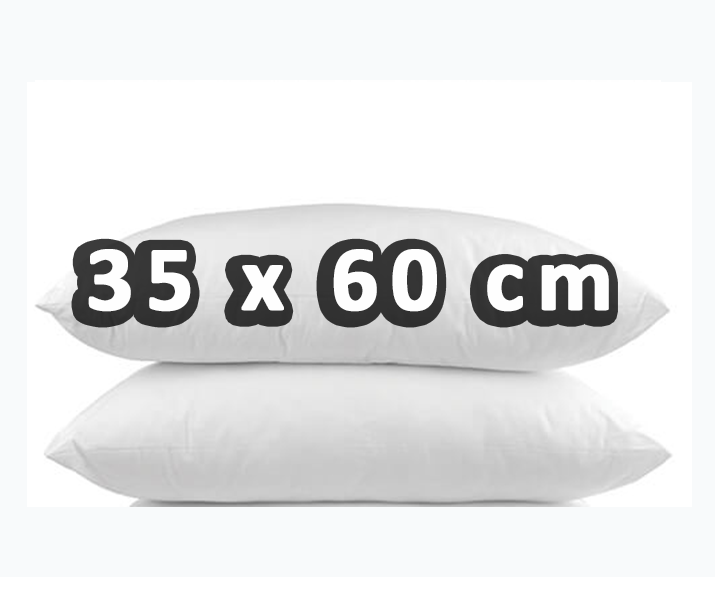 Set x 2 Almohadas 35x55cm  Blanca cremallera